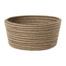 Mand rond groot - beige - ø26x11 cm