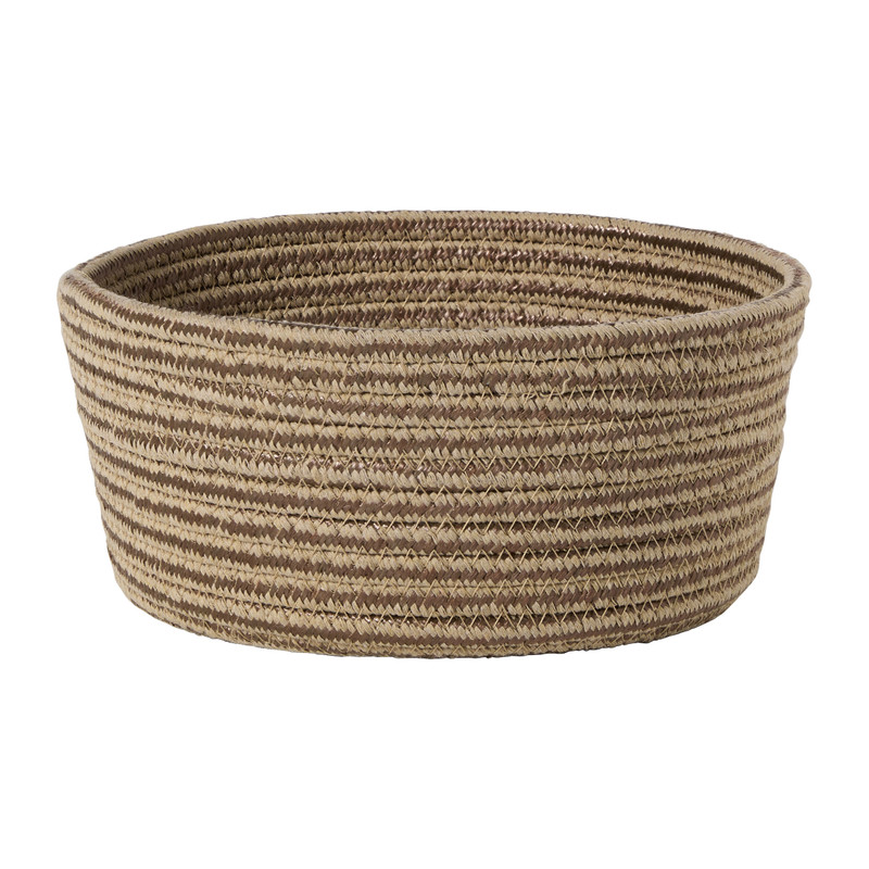 Mand rond middel - beige - ø23x10 cm
