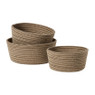 Mand rond middel - beige - ø23x10 cm