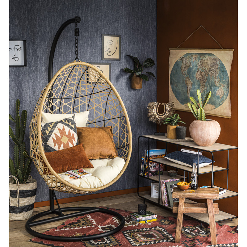 Mand met zwarte strepen - ⌀37x43 cm 