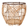 Bloempot gevlochten boog - naturel - ø34x30 cm