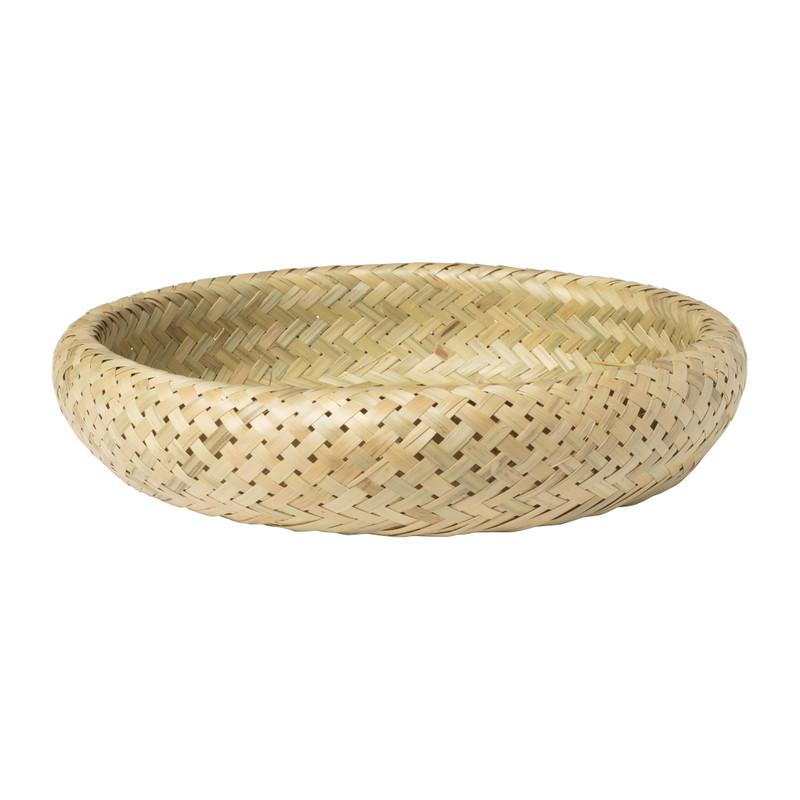 Bamboe mandje rond - ø21x5 cm