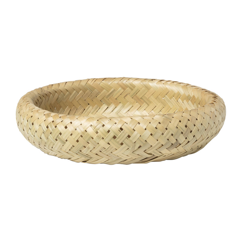 Bamboe mandje rond - ø30x7 cm