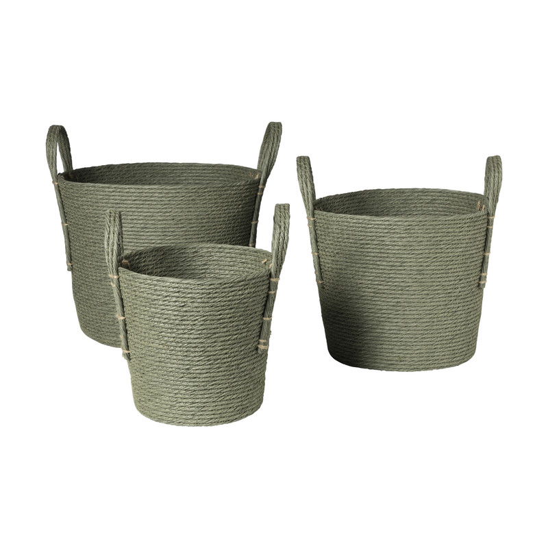 Mand Lotte - ø28x33 cm - groen