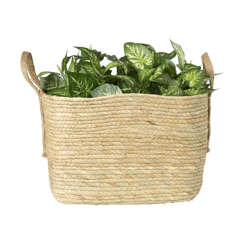 Mand Basix vierkant - 34x34x34 cm - naturel