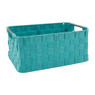 Lademand chroom handvat - blauw - 34x23x15 cm
