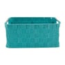 Lademand chroom handvat - blauw - 34x23x15 cm