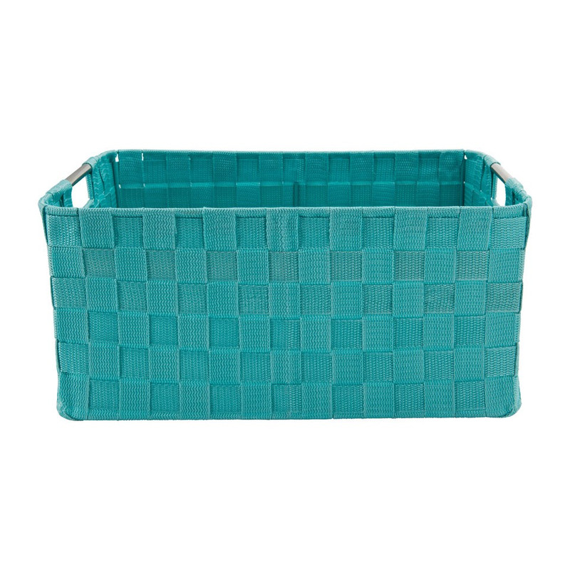 Lademand chroom handvat - blauw -  40x30x18 cm