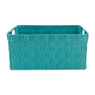 Lademand chroom handvat - blauw -  40x30x18 cm