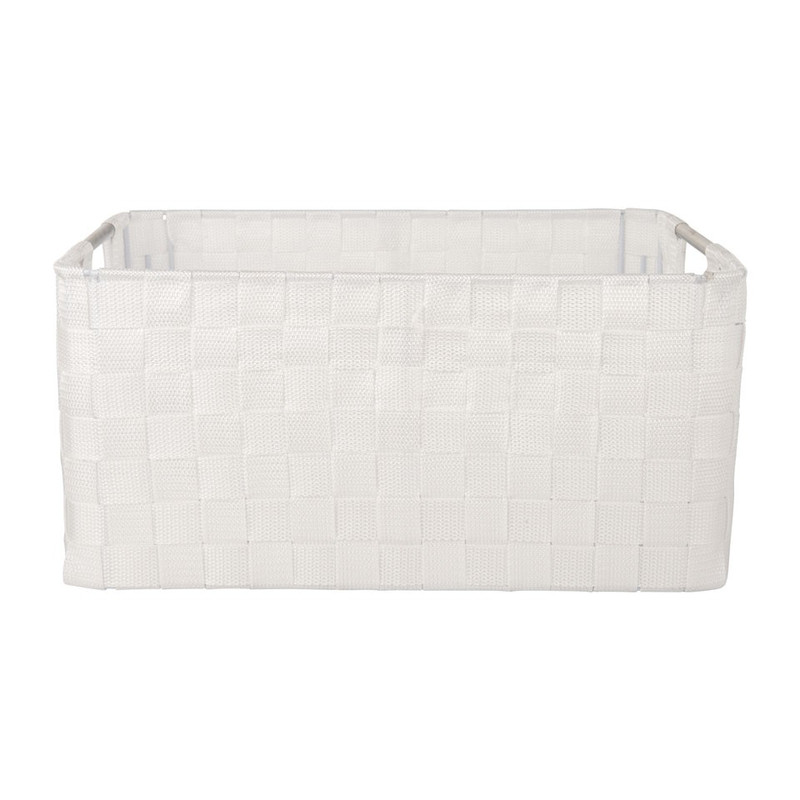 Lademand chroom handle - wit - 40x28.5x19cm