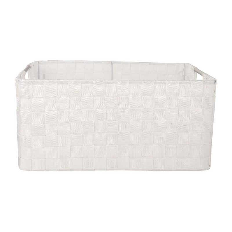 Lademand chroom handle - wit - 43x31.5x20cm