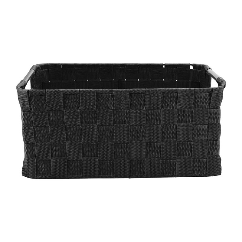 Lademand chroom handvat - zwart - 38x26x18 cm