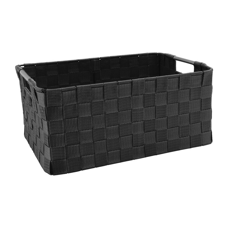 Lademand chroom handvat - zwart - 40x29x19 cm