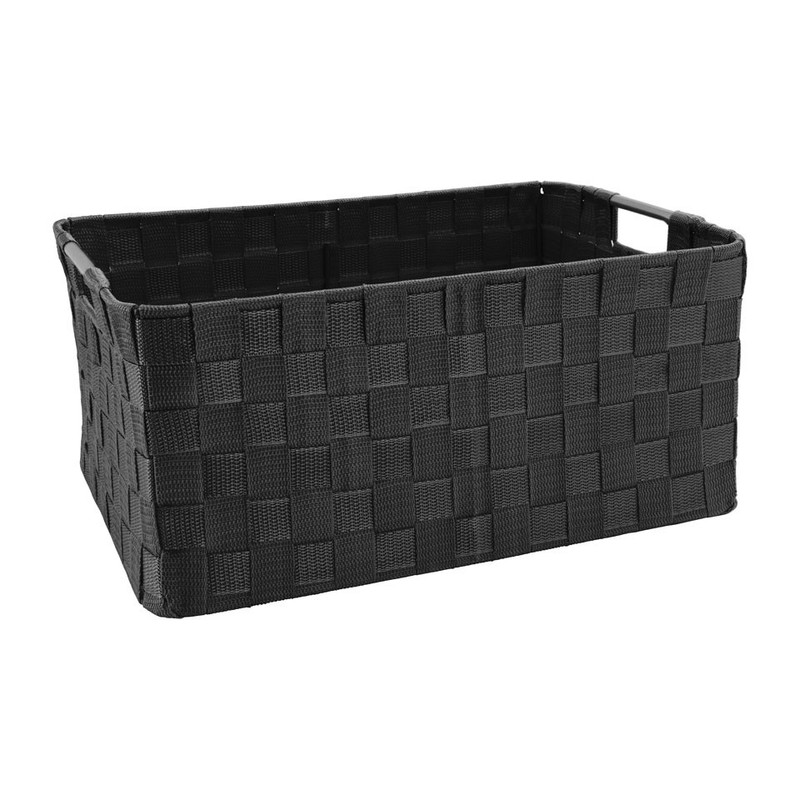 Lademand chroom handvat - zwart - 43x32x20 cm