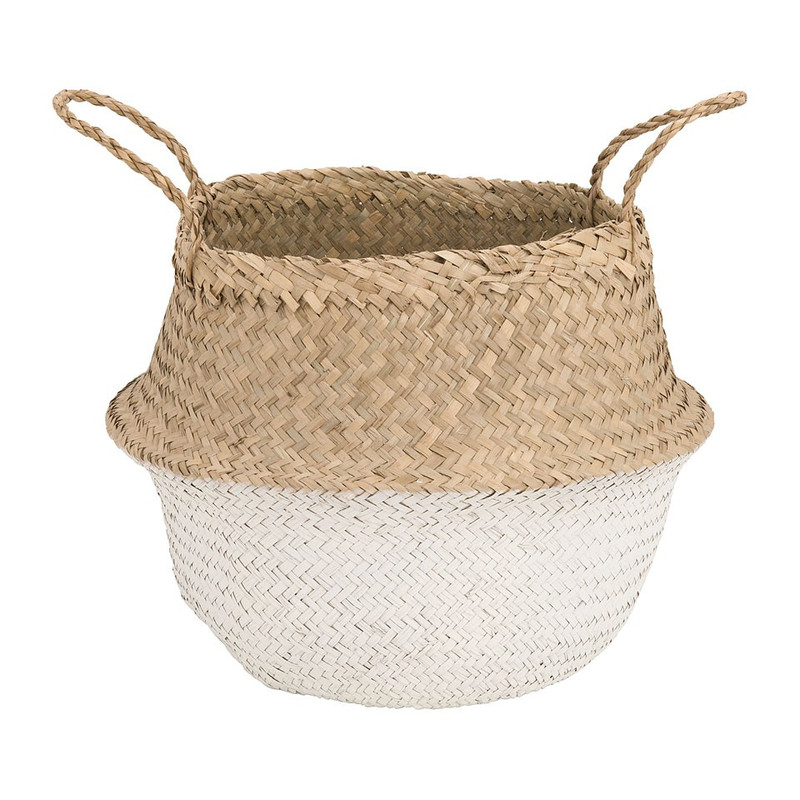 Mand hoog witte band - 40x30 cm