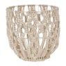 Mand macramé - naturel - ø25x25 cm