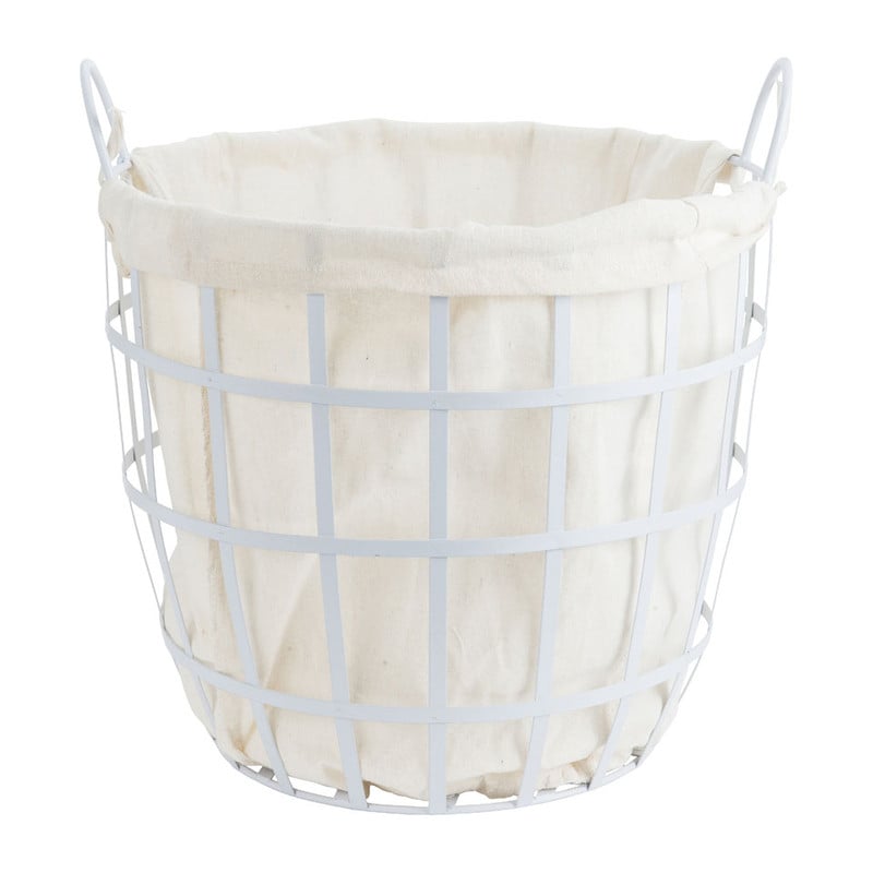 Wasmand Industrial - 42x43 cm - wit