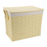 Wasmand brede vlecht - naturel - 33x48x40 cm