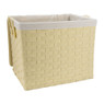Wasmand brede vlecht - naturel - 40x54x45 cm