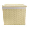 Wasmand brede vlecht - naturel - 40x54x45 cm