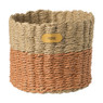 Mand Pleun - ø17x19 cm - bruin/oranje