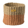 Mand Pleun - ø21x23 cm - bruin/oranje
