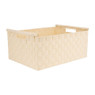 Lademand houten greep - beige - 33x47x21 cm