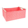 Lademand houten greep - roze - 33x47x21 cm