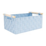 Lademand houten greep - blauw - 23x36x16.5 cm