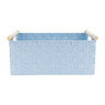 Lademand houten greep - blauw - 28x42x18.5 cm
