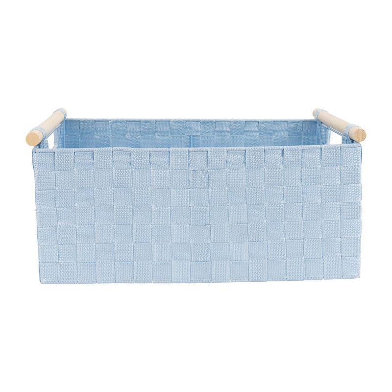 Lademand houten greep - blauw - 33x47x21 cm