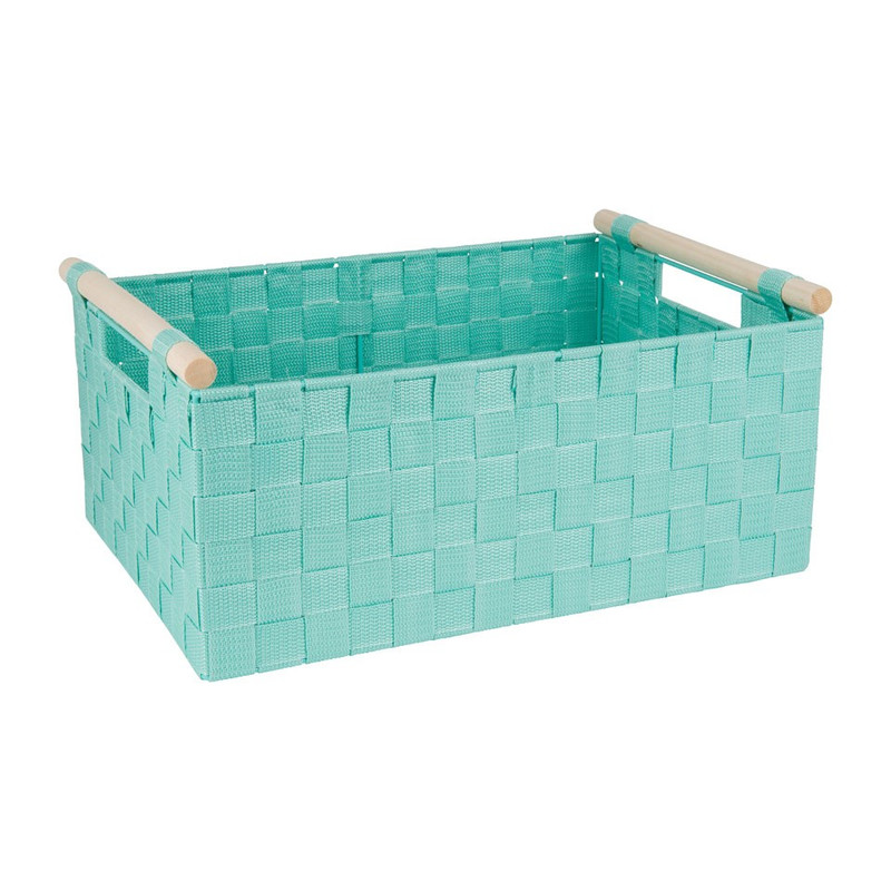 Lademand houten greep - groen - 28x42x18.5 cm