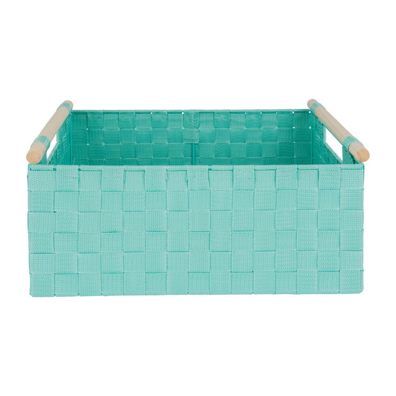 Lademand houten greep - groen - 28x42x18.5 cm