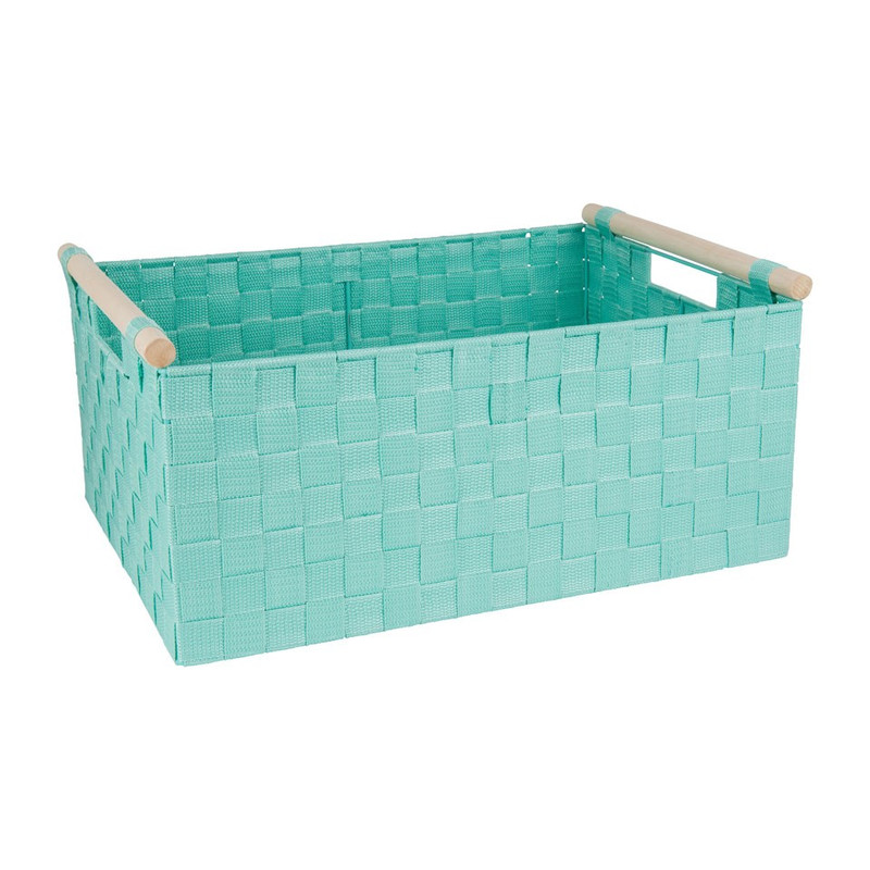 Lademand houten greep - groen - 33x47x21 cm