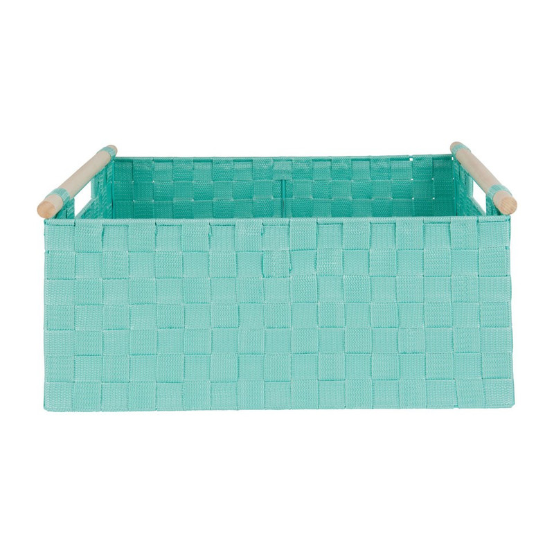 Lademand houten greep - groen - 33x47x21 cm