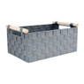 Lademand houten greep - grijs - 23x36x16.5 cm