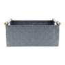 Lademand houten greep - grijs - 28x42x18.5 cm