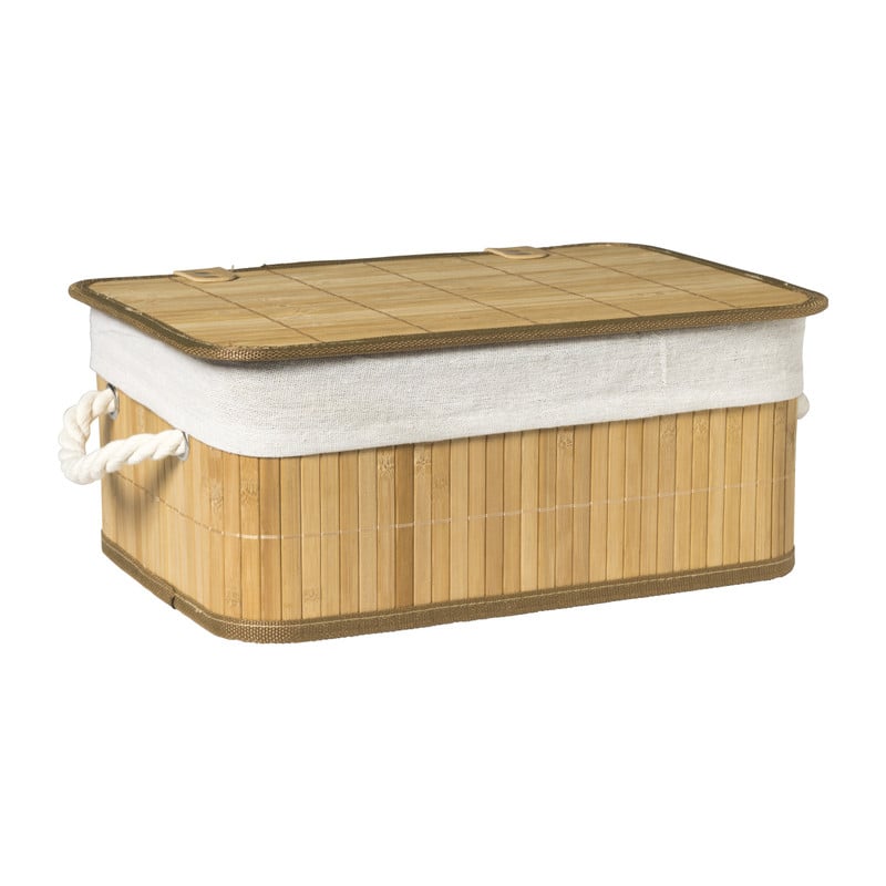 Mand levi met deksel  - 34,5x24x14 cm