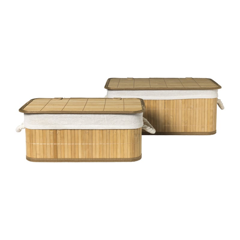 Mand levi met deksel  - 34,5x24x14 cm