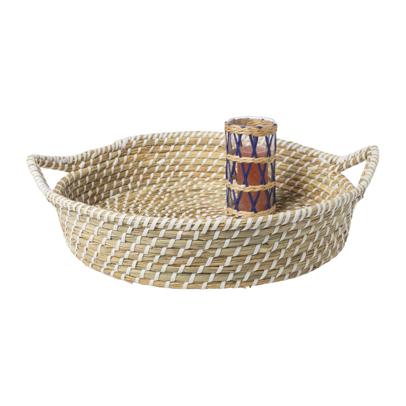 Mand sofie met hengsels - ø45x10 cm