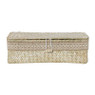 Mand met deksel Stijn - naturel - 9.5x32x12 cm
