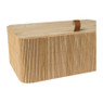 Bamboe kistje met deksel Jesse - 10x27x15.5 cm - naturel