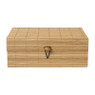 Bamboe kistje met deksel Moos - 8x21x16 cm - naturel