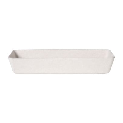 Mand vilt langwerpig - wit - 6x36x14 cm