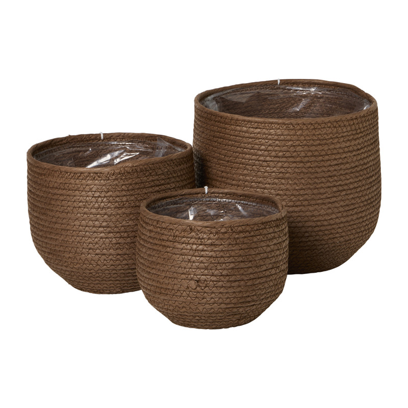 Mand yorick middel - bruin - ø22 cm