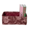 Mand jacquard bloem middel - bordeauxrood - 13x33x23 cm