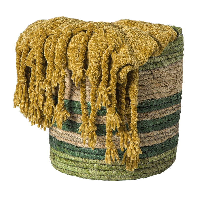 Mand streep klein - groen - ø24x24 cm