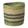 Mand streep klein - groen - ø24x24 cm