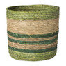 Mand streep groot - groen - ø28x28 cm