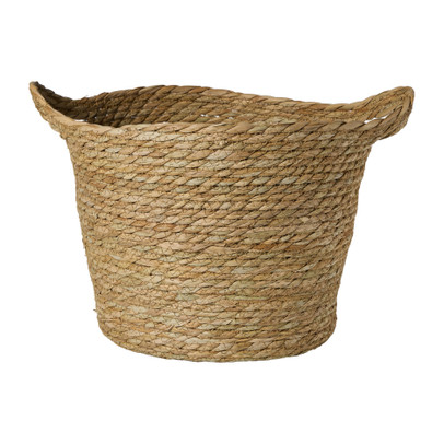 Mand rond L - bruin - ø26x33 cm
